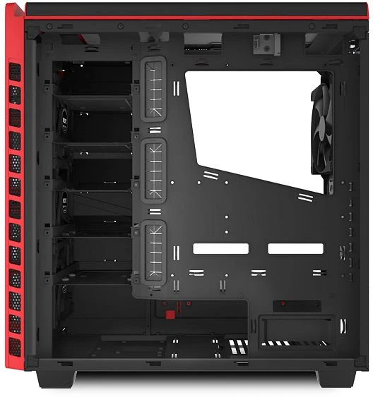 NZXT H440 schwarz/orange, Acrylfenster, schallgedämmt