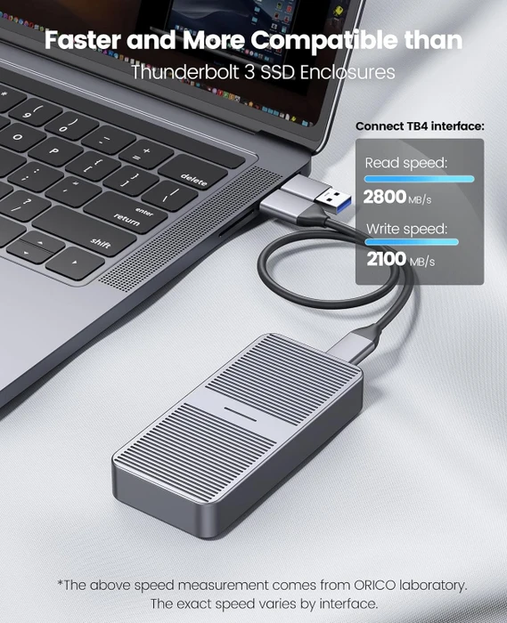 Orico M224C3-U4, Space Gray, USB4