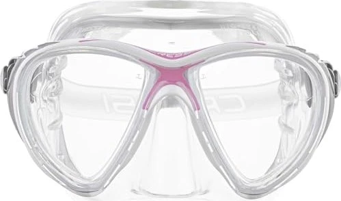 Cressi Big Eyes Evolution Crystal Zweiglasmaske schwarz/rosa