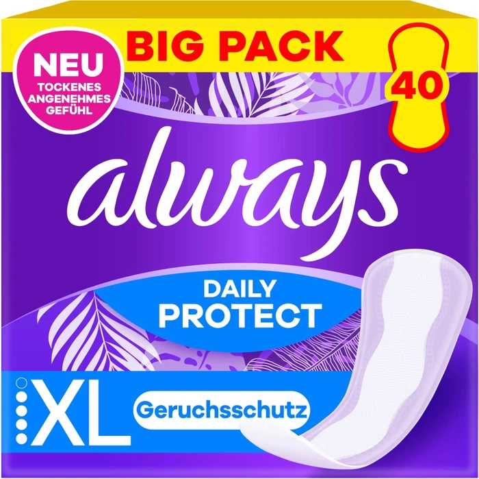 Always Dailies Extra Protect long plus, 40 Stück