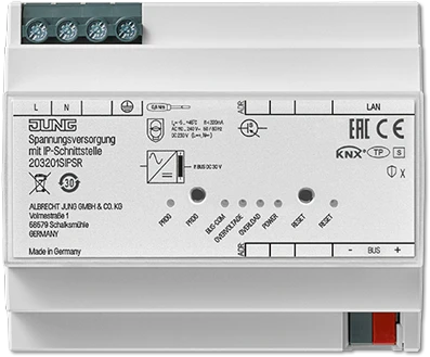 Jung KNX Spannungsversorgung mit IP-Schnittstelle 30V, 320mA, 6TE REG