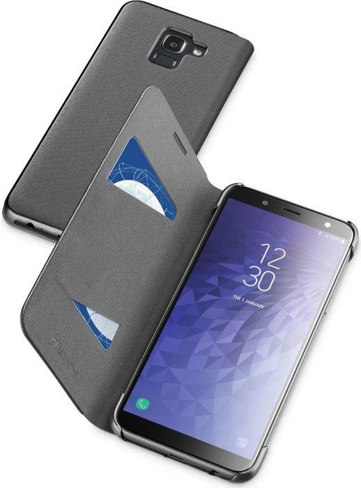 Cellularline Book für Samsung Galaxy J6 (2018) schwarz