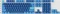 Keychron OEM Dye-Sub Keycap-Set Ocean - Version B, Kunststoff (PBT), Ocean, blau, 114 Tasten, ANSI-US Vorschaubild