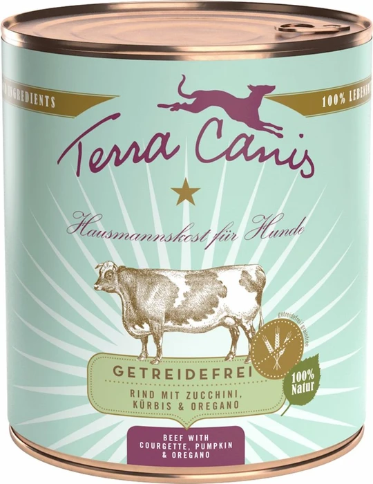Terra Canis Sensitiv Rind mit Zucchini, Kürbis und Oregano, 800g