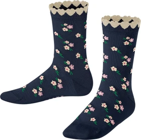 Falke Ditsy Flowers Socken space blue (Junior)