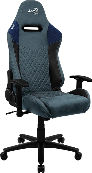 AeroCool Duke AeroSuede Gamingstuhl, blau/schwarz