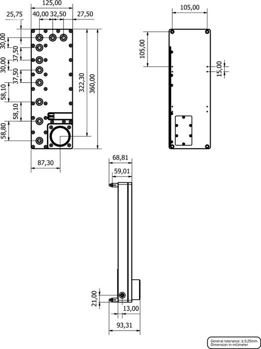 Alphacool Core Distro Plate 360 Links mit VPP, Verteilerplatte mit Pumpe