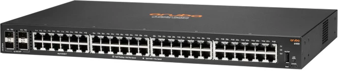 HPE Aruba CX 6100 Series Rackmount Gigabit Managed Switch, 48x RJ-45, 4x SFP+