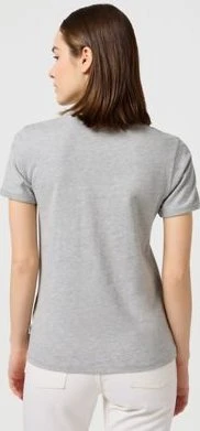 Wrangler Ringer T-Shirt kurzarm mid grey mel (Damen)