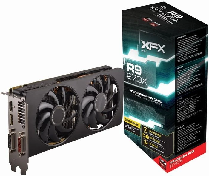 XFX Radeon R9 270X DD, 2GB GDDR5, 2x DVI, HDMI, DP