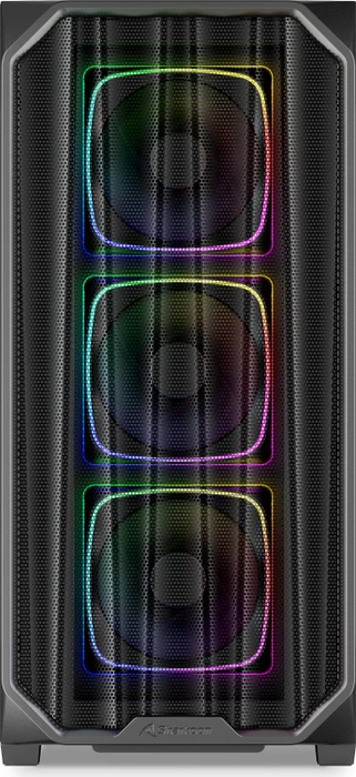 Sharkoon AK5M RGB Black, Glasfenster