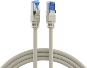 EFB Elektronik TPE Superflex Patchkabel, Cat7/Cat6a, S/FTP, RJ-45/RJ-45, 10m, grau