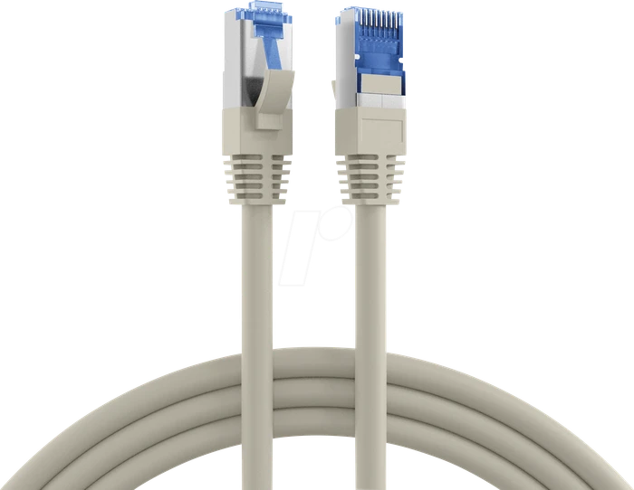 EFB Elektronik TPE Superflex Patchkabel, Cat7/Cat6a, S/FTP, RJ-45/RJ-45, 10m, grau