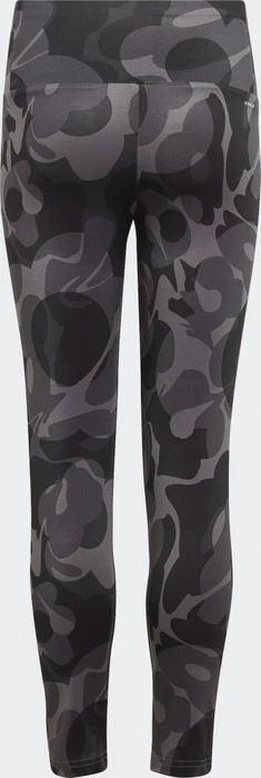 adidas Essentials Aeroready Seasonal Print High-Waist Hose 7/8 black/grey five (Junior)