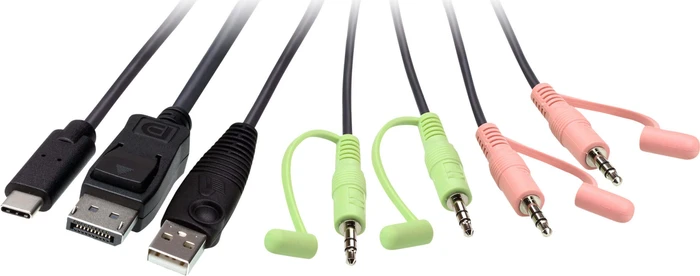 ATEN 2-Port USB-C DisplayPort Hybrid Cable KVM-Switch
