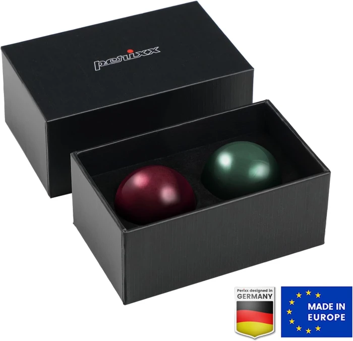 Perixx PERIPRO-303X2A 34mm für Perimice und Logitech M570, Ersatz-Trackball, 1x grün, 1x rot, 2er-Set