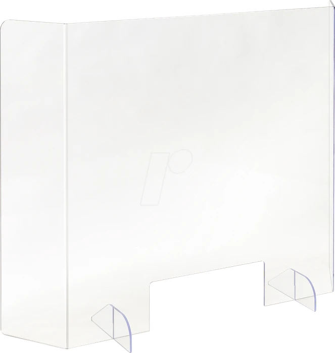 Trennplex Hygieneschutz Thekenaufsatz Corner 120, transparent, 80x80cm (TP800-800 C-120)