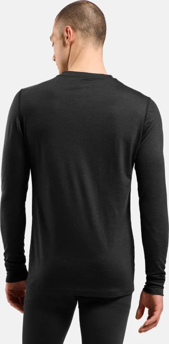 Odlo Natural Merino 200 Baselayer Funktionsshirt langarm black melange (Herren)