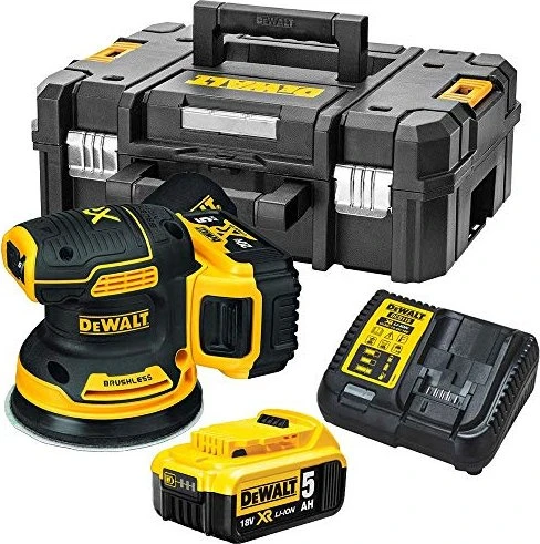 DeWalt DCW210P2 Akku-Exzenterschleifer inkl. Koffer + 2 Akkus 5.0Ah