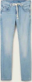 Tom Tailor Tapered Jeans mit recycelter Baumwolle Jeans light stone blue denim (Damen)