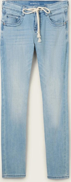 Tom Tailor Tapered Jeans mit recycelter Baumwolle Jeans light stone blue denim (Damen)