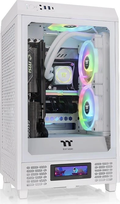 Thermaltake The Tower 200 Snow, weiß, Glasfenster, Mini-ITX