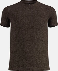 Odlo Essential Seamless 2.0 Laufshirt kurzarm brown granite melange (Herren)