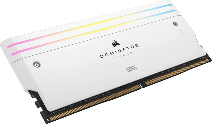 Corsair Dominator Titanium RGB weiß UDIMM 48GB Kit, DDR5-6000, CL30-36-36-76