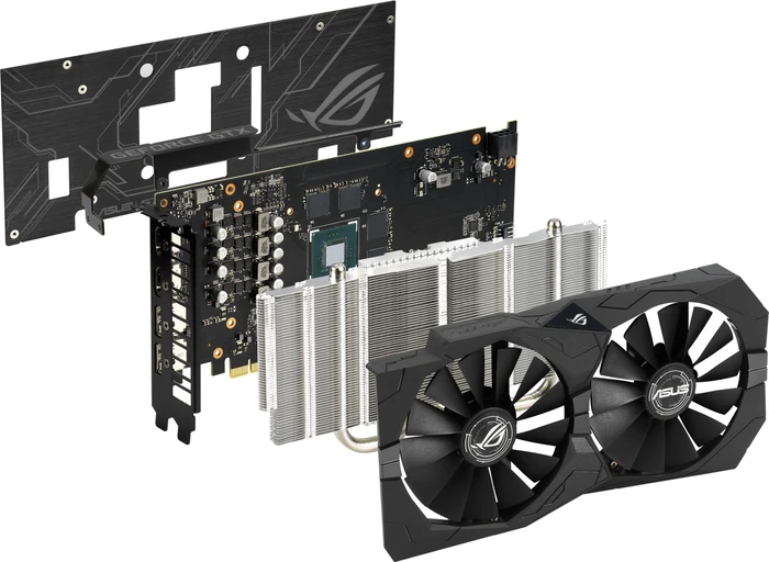 ASUS ROG Strix GeForce GTX 1650 Advanced, ROG-STRIX-GTX1650-A4G-GAMING, 4GB GDDR5, 2x HDMI, 2x DP