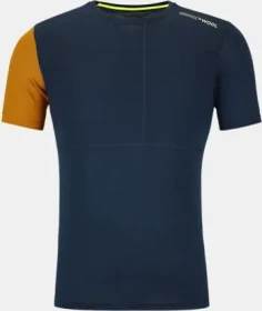 Ortovox 185 Rock'N'Wool Funktionsshirt kurzarm deep ocean (Herren)