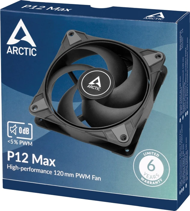 ARCTIC P12 Max, schwarz, 120mm