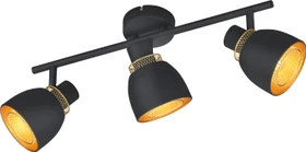 Trio Punch Spot 3-flammig schwarz matt
