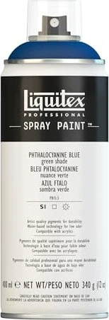 Liquitex Professional Spray Paint phthalocyanine blue green shade, 400ml