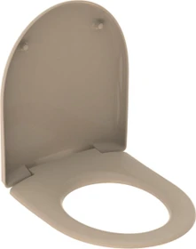 Geberit Renova WC-Sitz, Befestigung von oben, Absenkautomatik, bahamabeige/glänzend