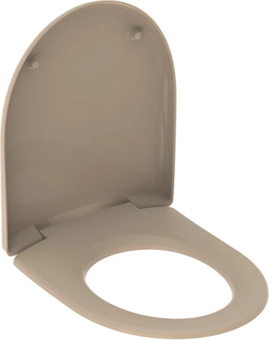Geberit Renova WC-Sitz, Befestigung von oben, Absenkautomatik, bahamabeige/glänzend