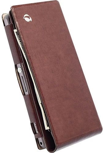 Krusell Kalmar WalletCase für Sony Xperia Z1 Compact braun