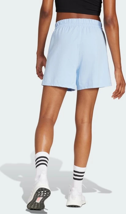 adidas Essentials 3-Streifen Cotton Trainingshose kurz glow blue/white (Damen)