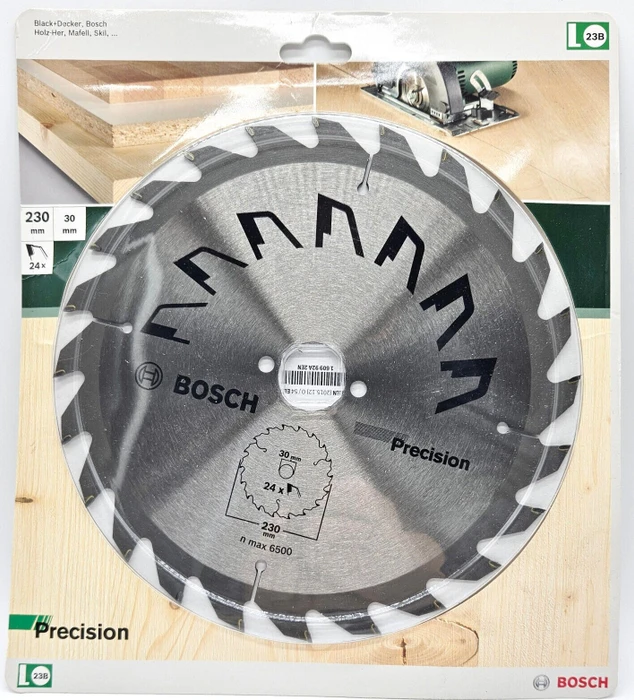 Bosch DIY Precision Kreissägeblatt 24Z, 230x2.5x30mm, 1 Stück