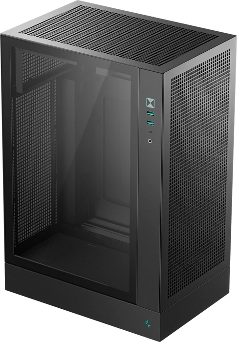 DeepCool CH170 Plus, schwarz, Glasfenster