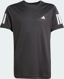 adidas Club Tennis 3-Streifen Funktionsshirt kurzarm schwarz (Junior)