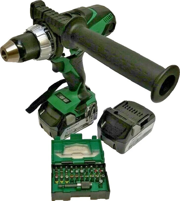 Hikoki DS18DSDLWPZ Akku-Bohrschrauber inkl. Koffer + 2 Akkus 5.0Ah