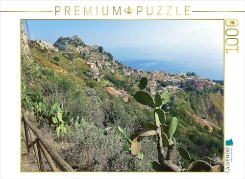 Calvendo Blick vom Bergdorf Castelmola auf Taormina