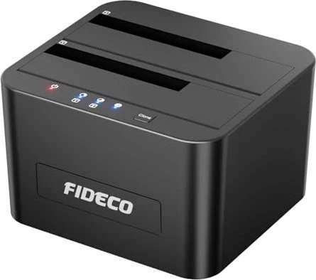 Fideco Dual Bay HDD Docking Station, 2x 2.5"/3.5", USB-B 3.0