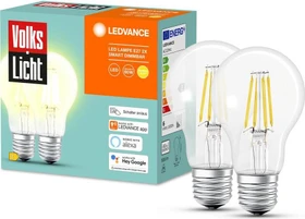 Osram Ledvance SMART+ BT Classic "Volkslicht" A60 60 6W/827 E27, 2 Stück