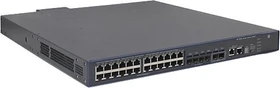 HP 5500 HI 24G Rackmount Gigabit Managed Switch, 24x RJ-45, 4x SFP, 2x SFP+, 2x Erweiterungsslot, 740W PoE+ (JG541A)