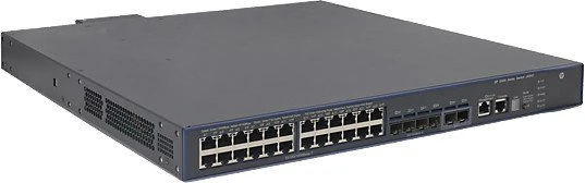 HP 5500 HI 24G Rackmount Gigabit Managed Switch, 24x RJ-45, 4x SFP, 2x SFP+, 2x Erweiterungsslot, 740W PoE+