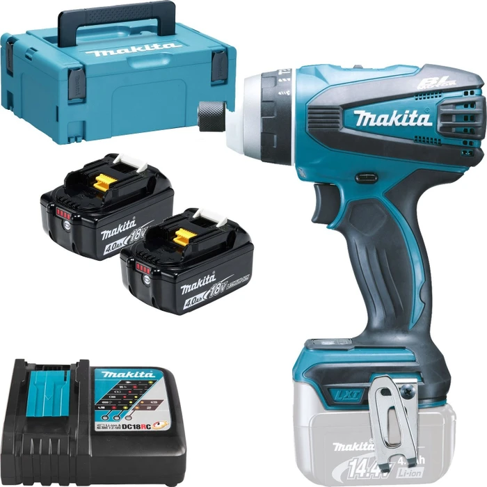 Makita DTP131RMJ Akku-Quadroschrauber inkl. MAKPAC + 2 Akkus 4.0Ah