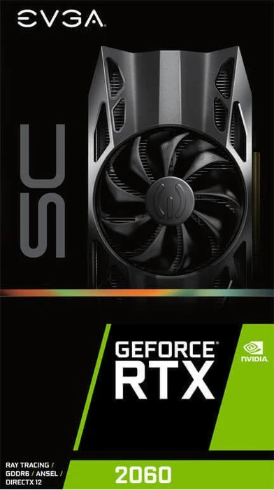 EVGA GeForce RTX 2060 SC Gaming, 6GB GDDR6, DVI, HDMI, DP