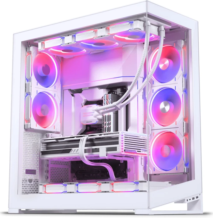 Phanteks NV9 MKII Matte White, weiß, Glasfenster