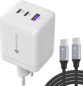 Novoo 100W 3-Port USB-C Ladegerät GaN III weiß